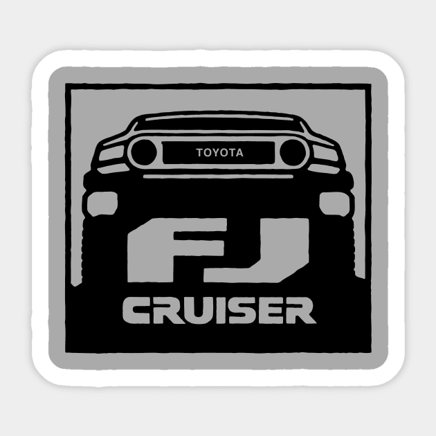 FJ CRUISER SHIRT Sticker by bohemiangoods